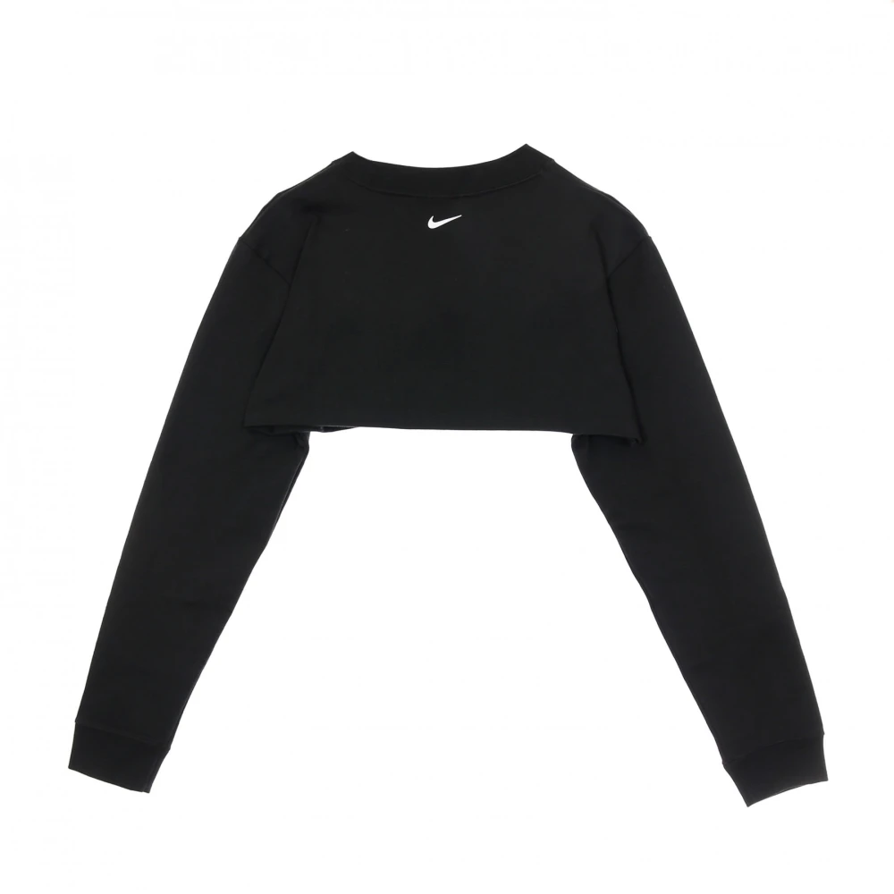 Nike Kort Korte Mouwen Crop Print Top Black Dames