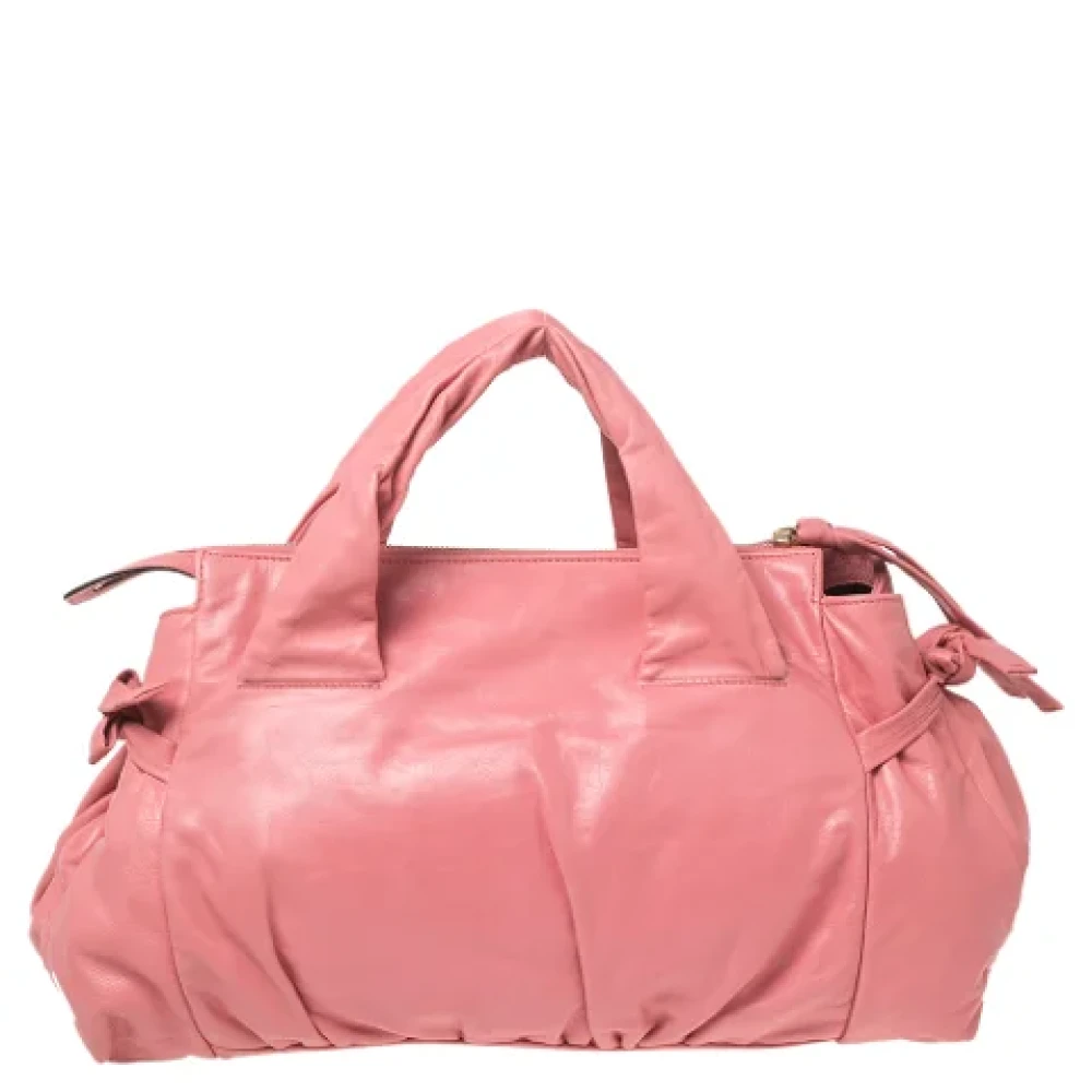 Gucci Vintage Pre-owned Leather gucci-bags Pink Dames