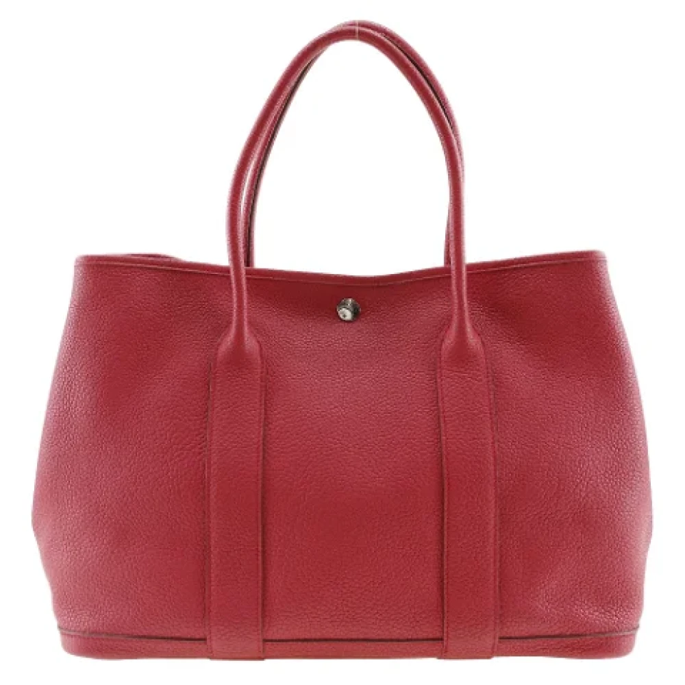 Hermès Vintage Pre-owned Leather handbags Red Dames