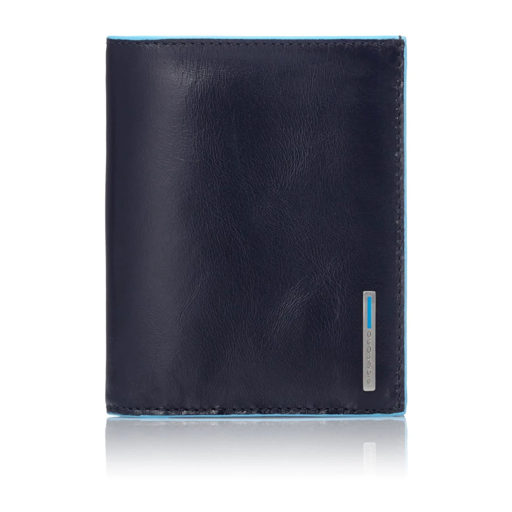 Piquadro Wallets & Cardholders, Male, One Size, Vertical Wallet With Coin Holder Blue
