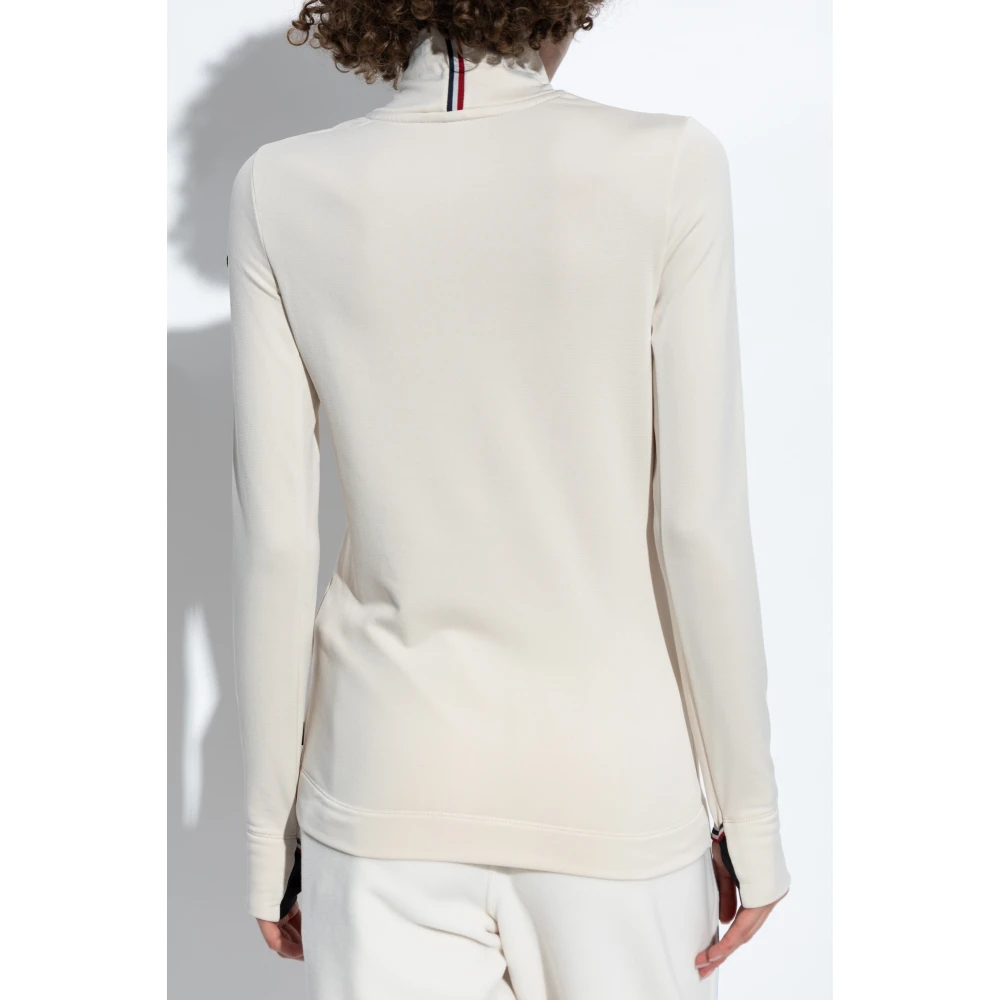 Moncler Coltrui met logo Beige Dames