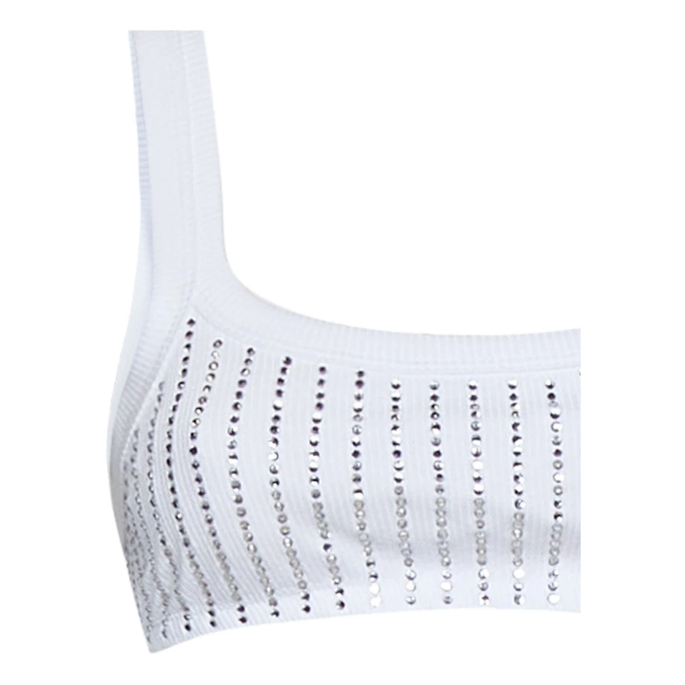 The Attico Mouwloze Top White Dames