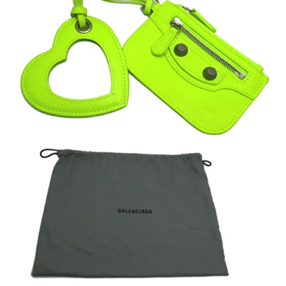 Balenciaga Vintage Pre-owned Leather shoulder-bags Green Dames
