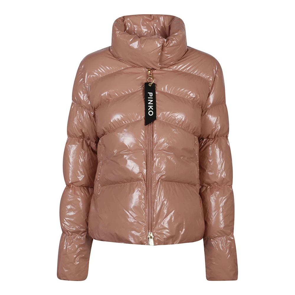 Pinko Varm Vinter Dunjacka Beige, Dam