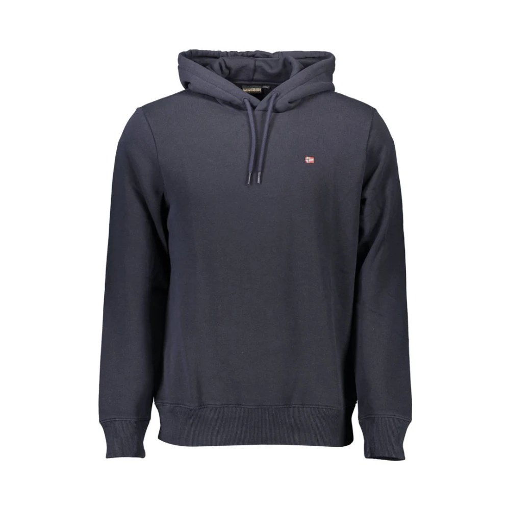 Napapijri Men's Blue Hoodies, 2XL, Cotton Jumper Hoodie