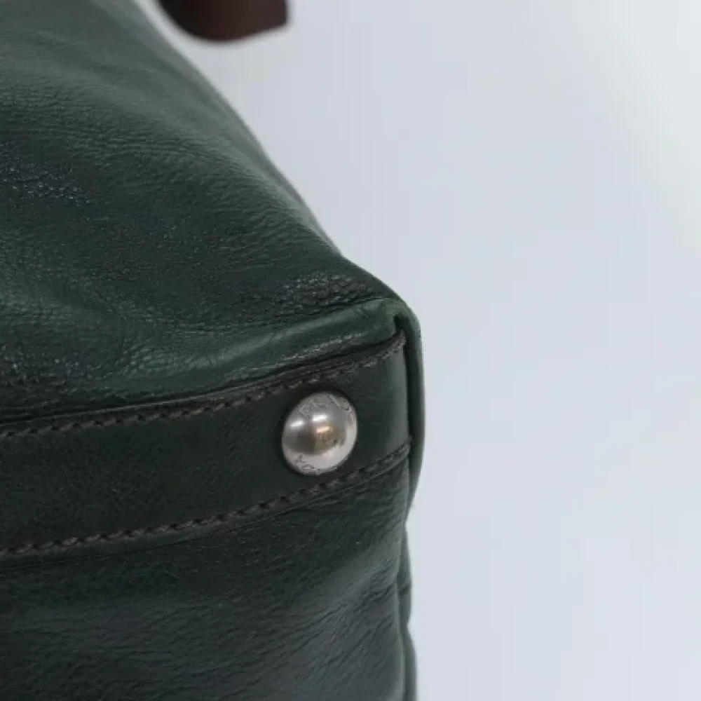 Prada Vintage Pre-owned Leather prada-bags Green Dames