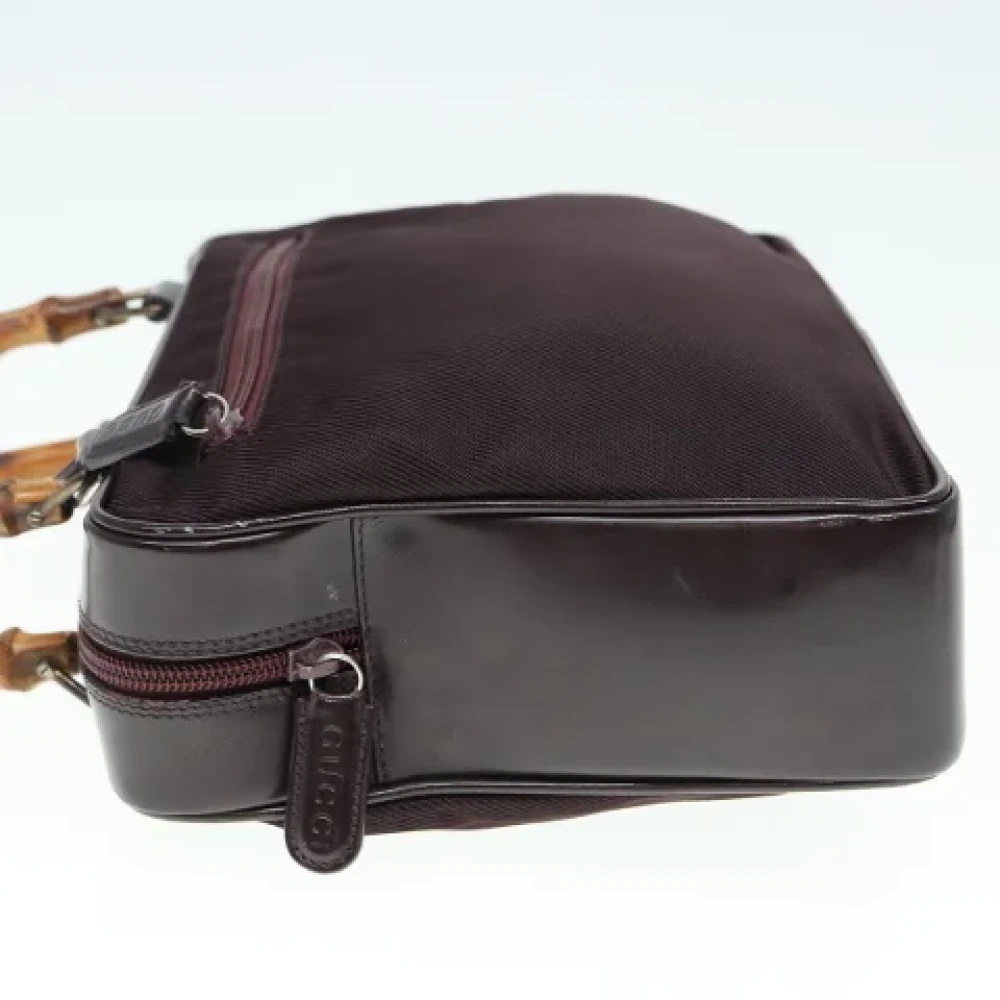Gucci Vintage Pre-owned Fabric gucci-bags Brown Dames