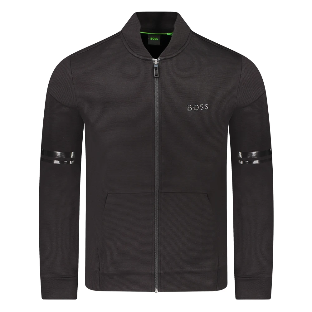 Hugo Men's Black Zip-Throughs, Xl, Felpa