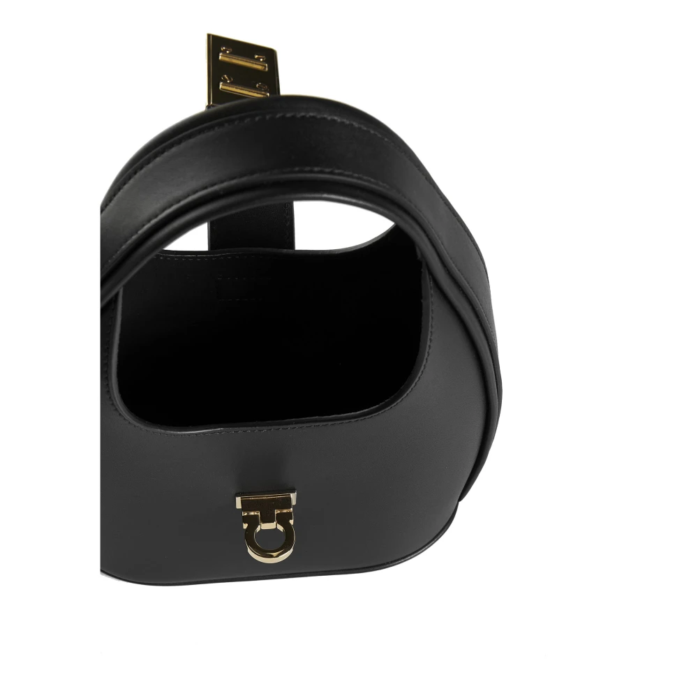 Salvatore Ferragamo Zwarte Hobo Tassen Black Dames