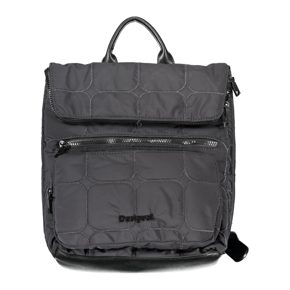 Desigual Zwarte rugzak met verstelbare bandjes Black Dames