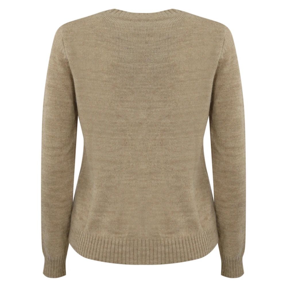 Max Mara Weekend Hond Ontwerp Trui Beige Dames
