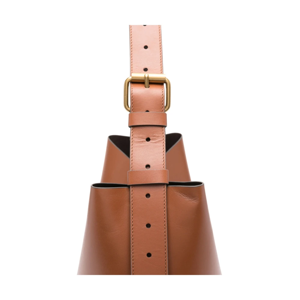 Soeur Karamelbruine Schoudertas met Logo Brown Dames