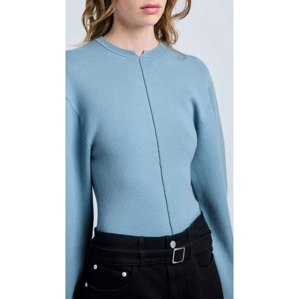 Proenza Schouler Blauwe Pofmouwtrui Blue Dames