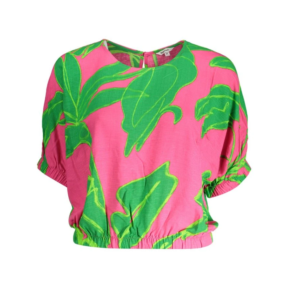 Desigual Women's Pink Viscose Top