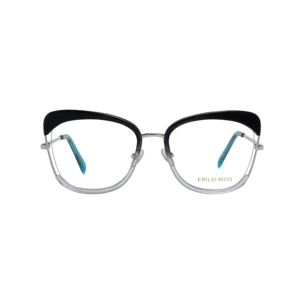 EMILIO PUCCI Zwarte Dames Optische Frames met Merkhoes Black Dames