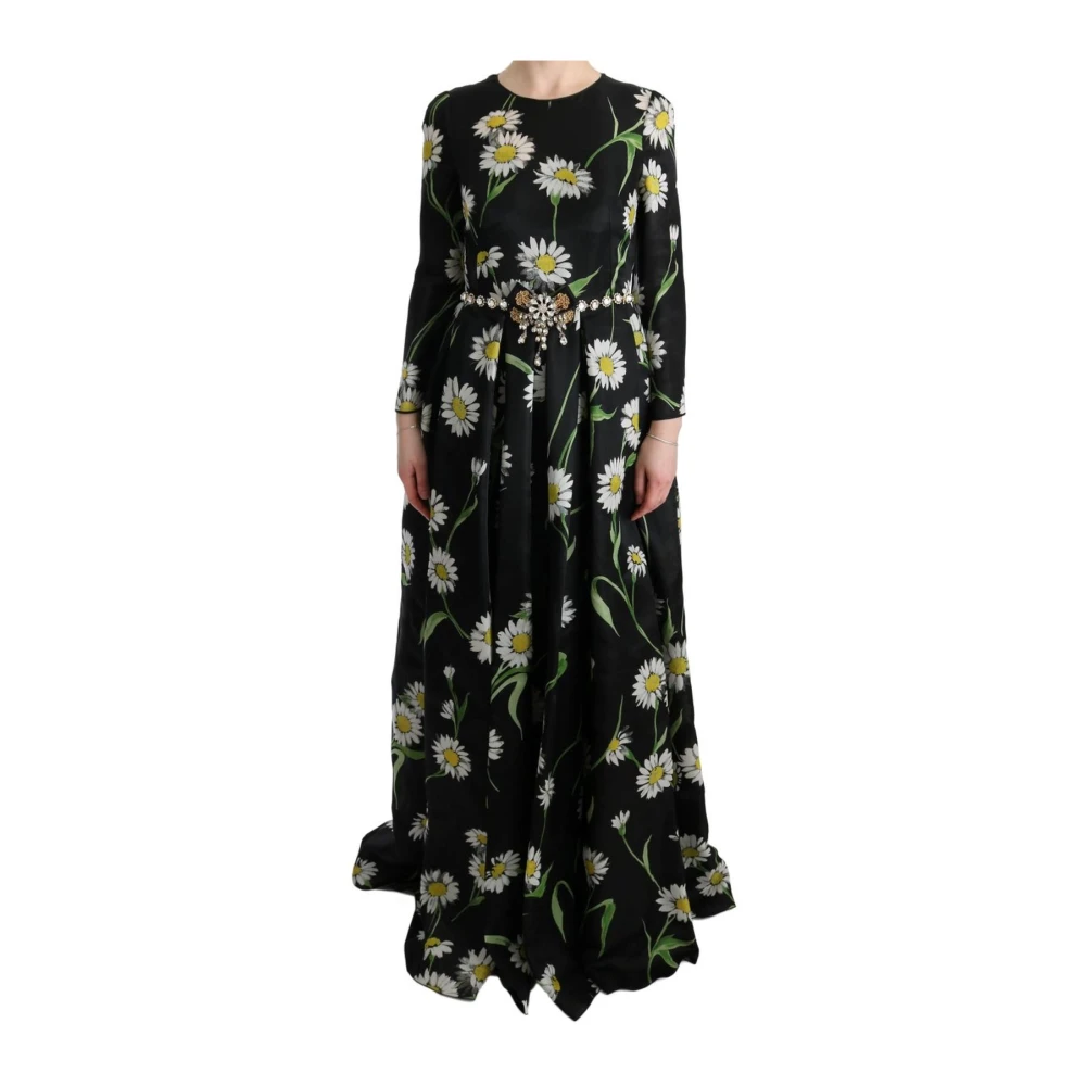 Dolce & Gabbana Women's Multicolor Sunflower Print Silk Maxi Dress - Gowns - Xs - Dresses