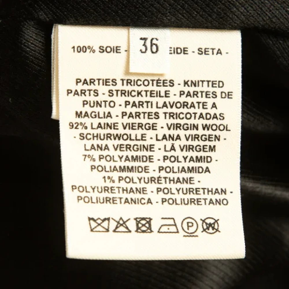 Hermès Vintage Pre-owned Silk outerwear Black Dames
