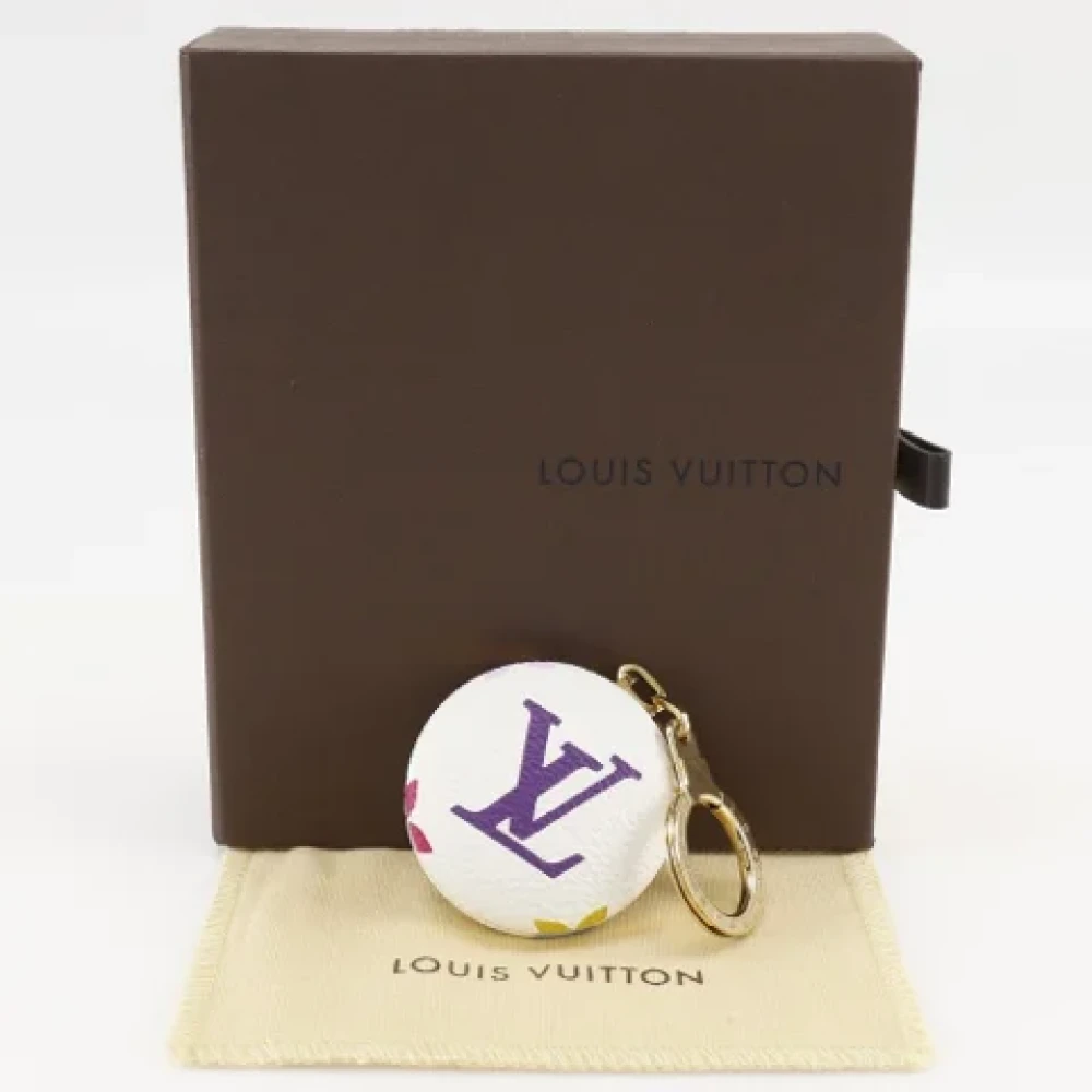 Louis Vuitton Vintage Pre-owned Fabric key-holders White Dames