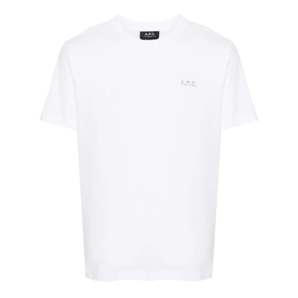 A.p.c. Witte Katoenen Jersey T-shirt James White Heren