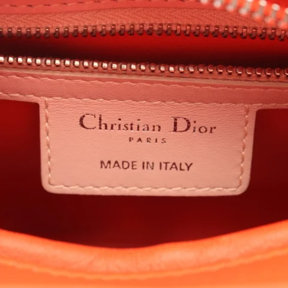 Dior Vintage Pre-owned Leather dior-bags Pink Dames