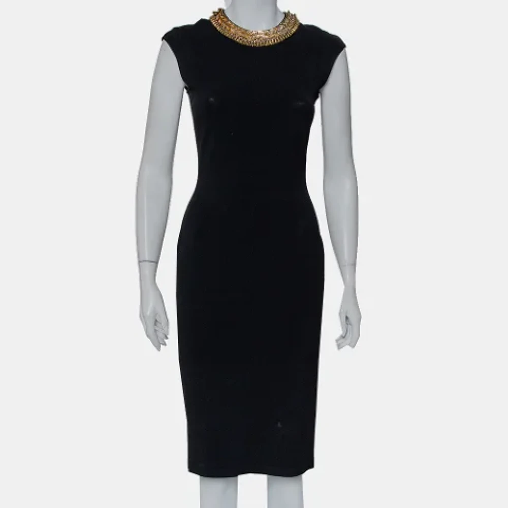 Alexander McQueen Pre-owned Knit dresses Black Dames