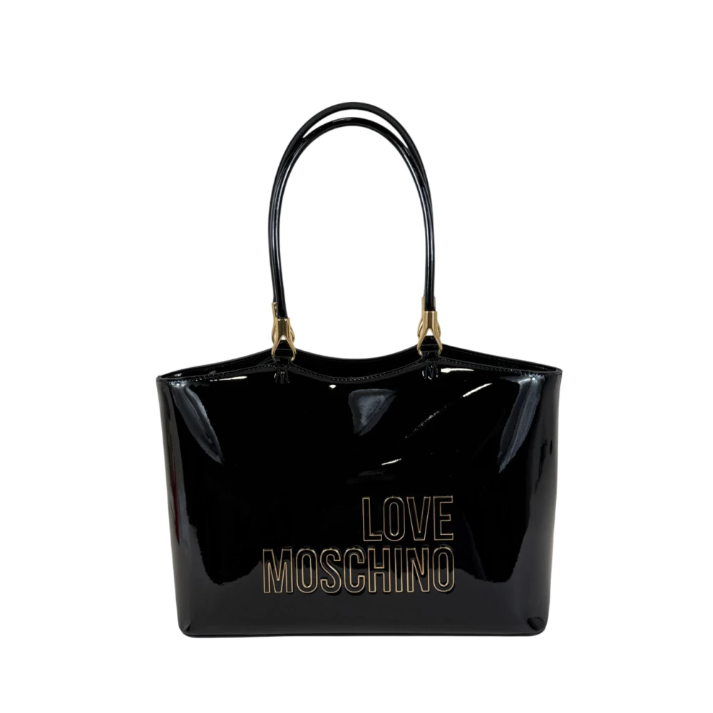 Love Moschino Women's Black Shopping Bags, One Size, Shoulder Bags