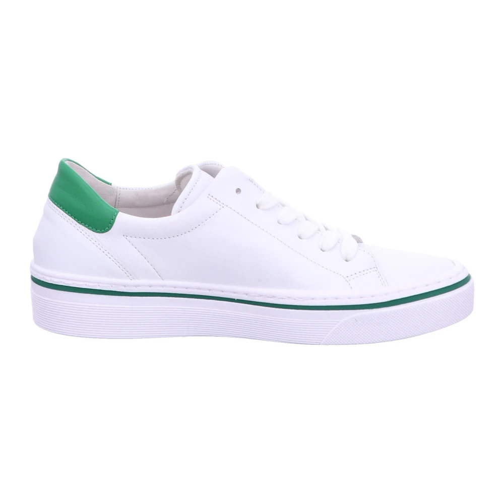 Gabor Nappa Leather Sneaker Dames Schoenen Wit