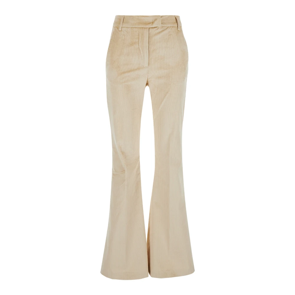 Momoni Beige Satsuki Broek Beige Dames