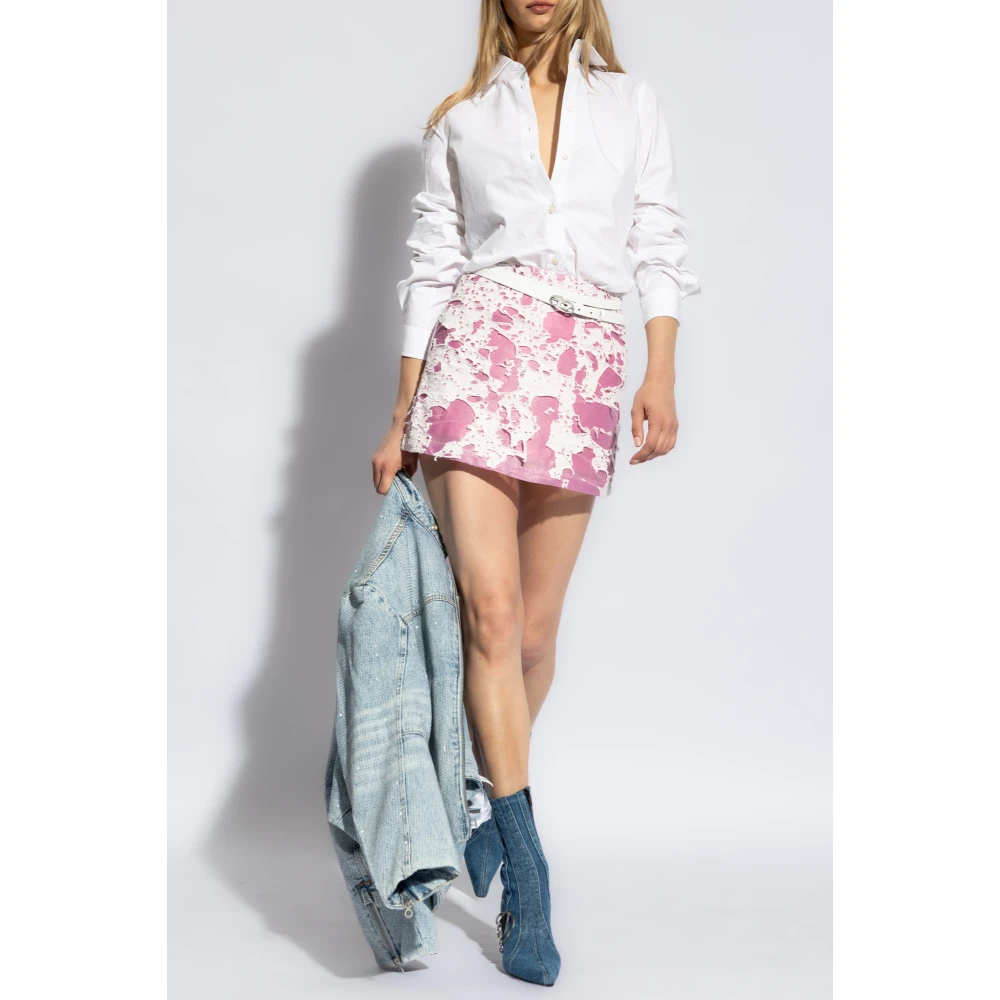 Diesel Shirt met `C-Gisel-P1` logo White Dames