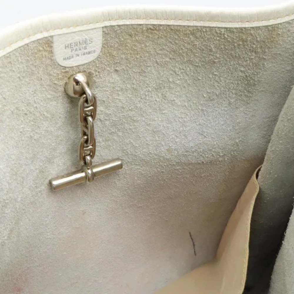 Hermès Vintage Pre-owned Leather shoulder-bags White Dames