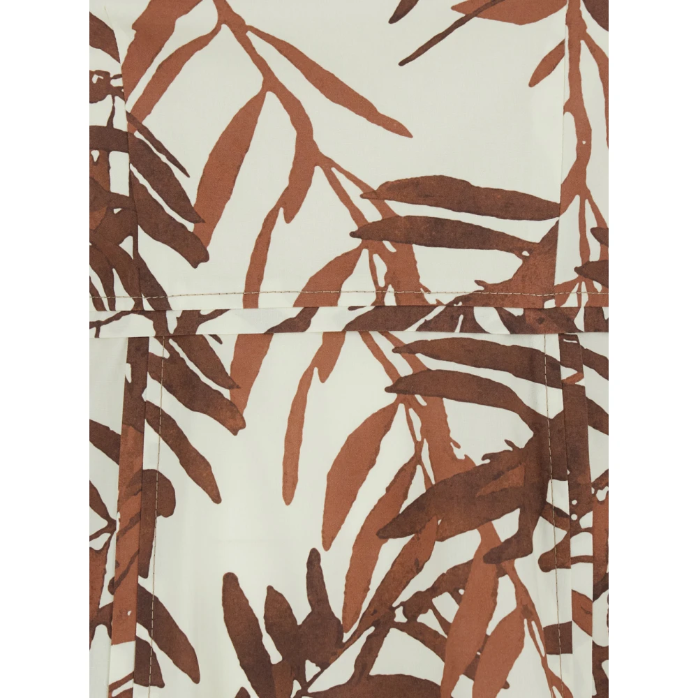 BRUNELLO CUCINELLI Multicolor Herbarium Print Halternek Jurk Multicolor Dames