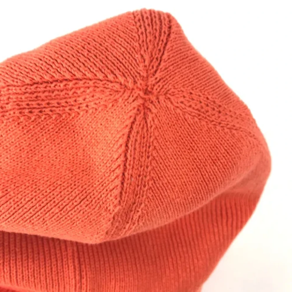 Louis Vuitton Vintage Pre-owned Cotton hats Red Dames