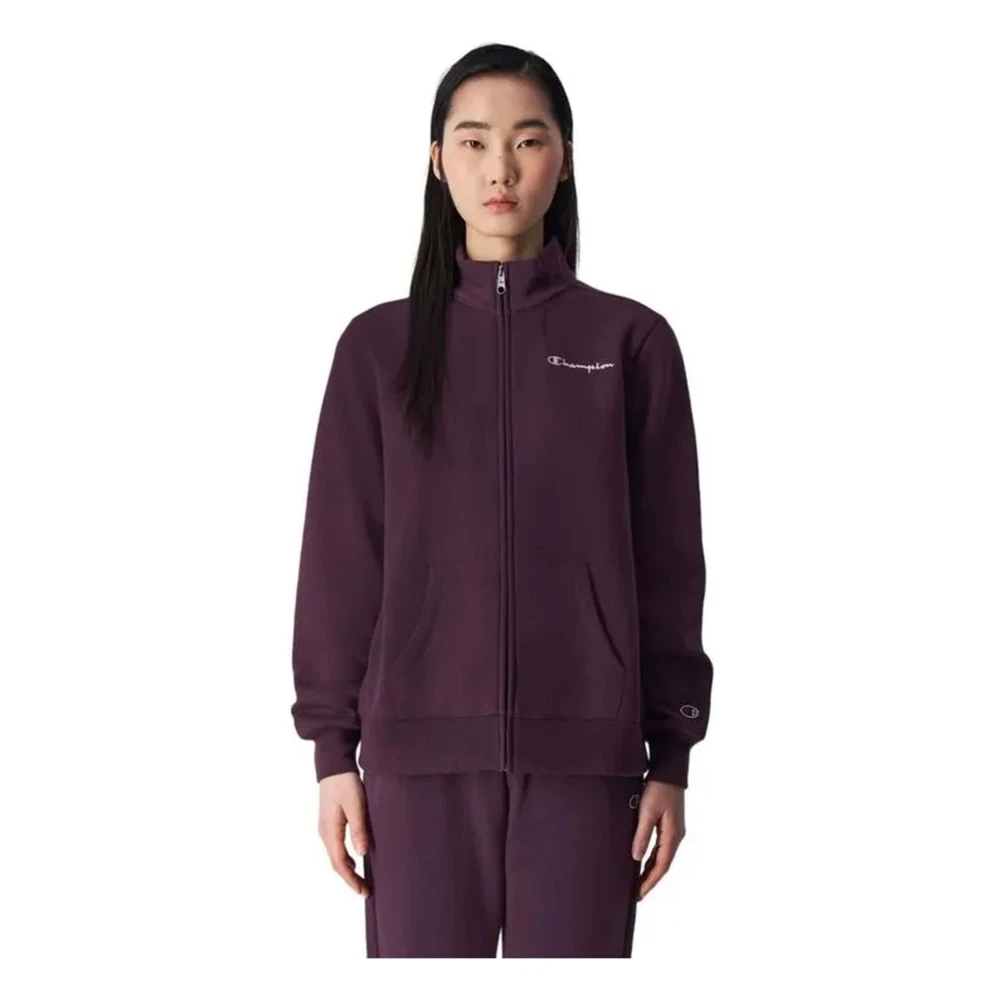 Champion Sweatshirt met volledige rits en capuchon Purple Dames