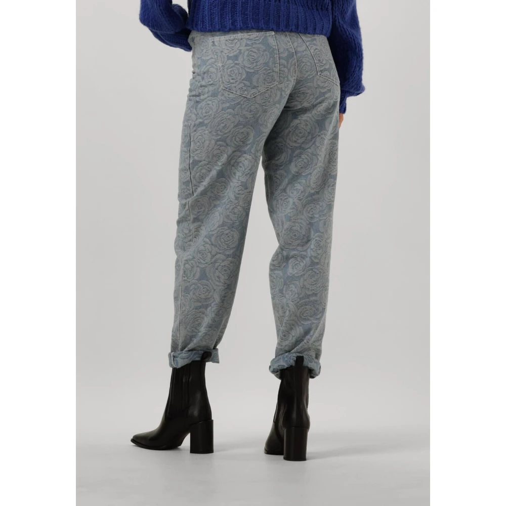 Catwalk Junkie Blauwe Barrel Fit Jeans Blue Dames