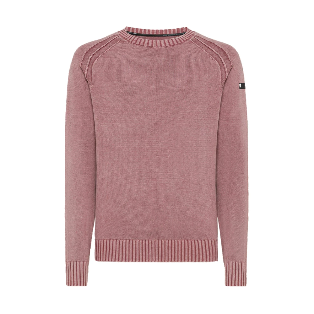 Rrd Herren Rosa Cotton Techno Wash Rundstrick