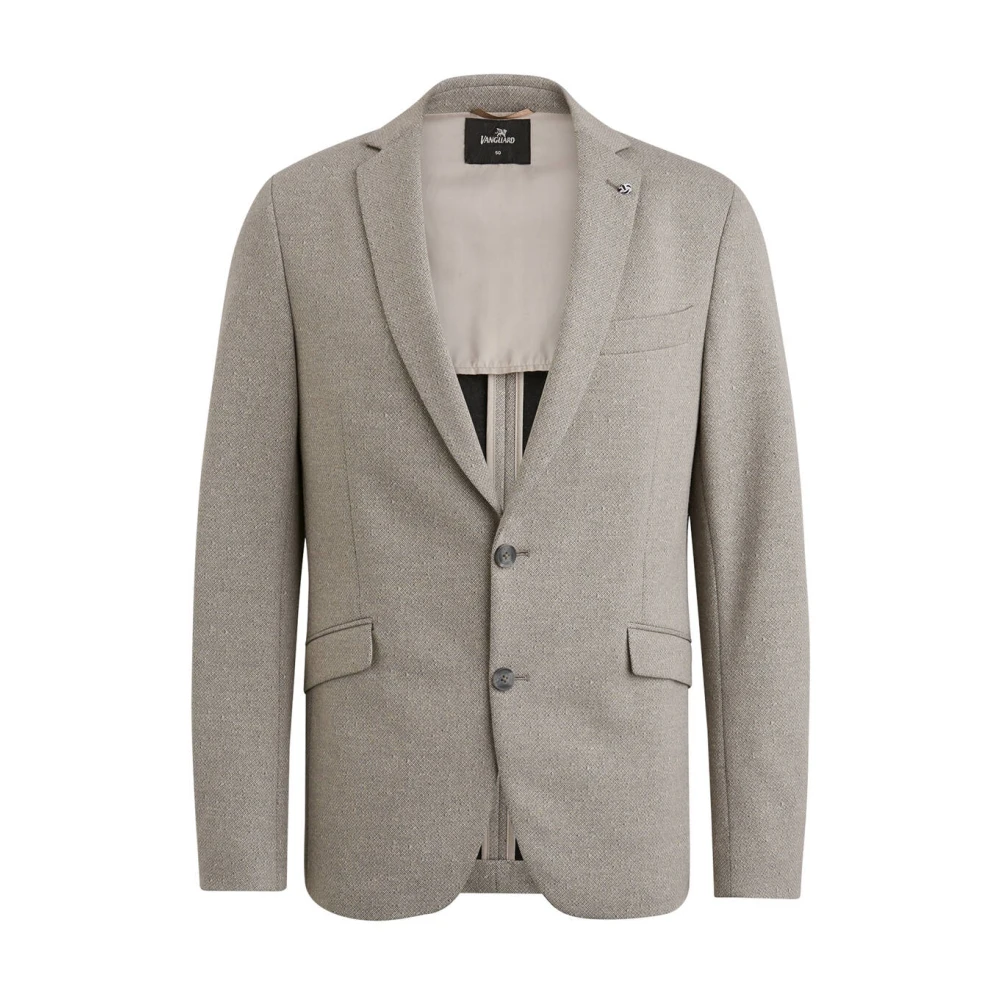 Vanguard Linnen Blend Blazer Scura Beige Heren