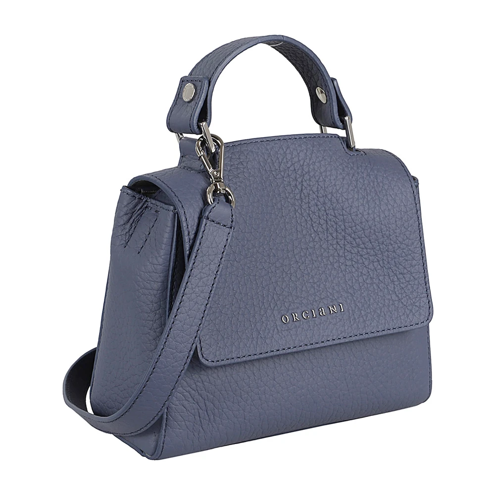 Orciani Zachte Mini Sveva Tas Blue Dames