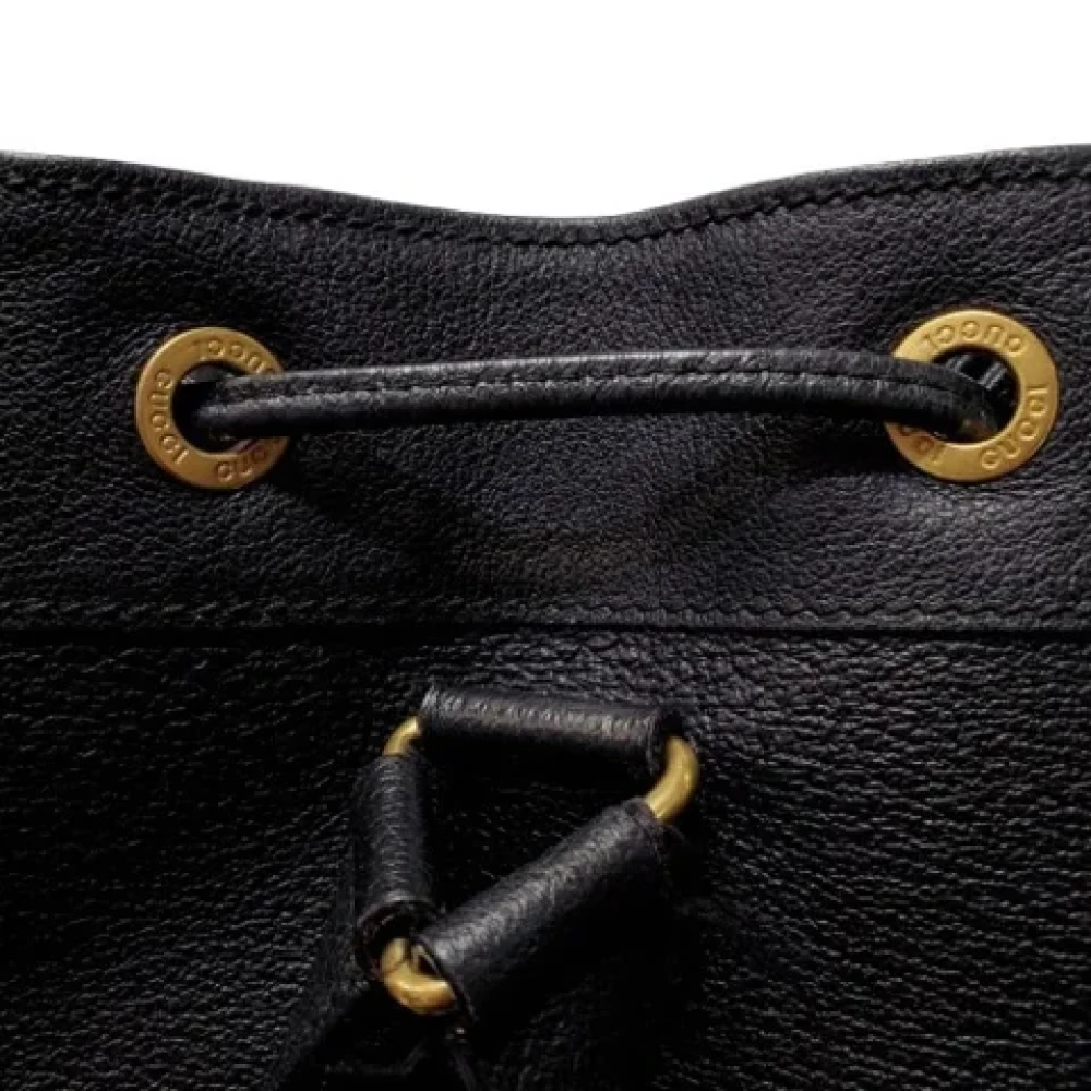 Gucci Vintage Pre-owned Leather gucci-bags Black Dames