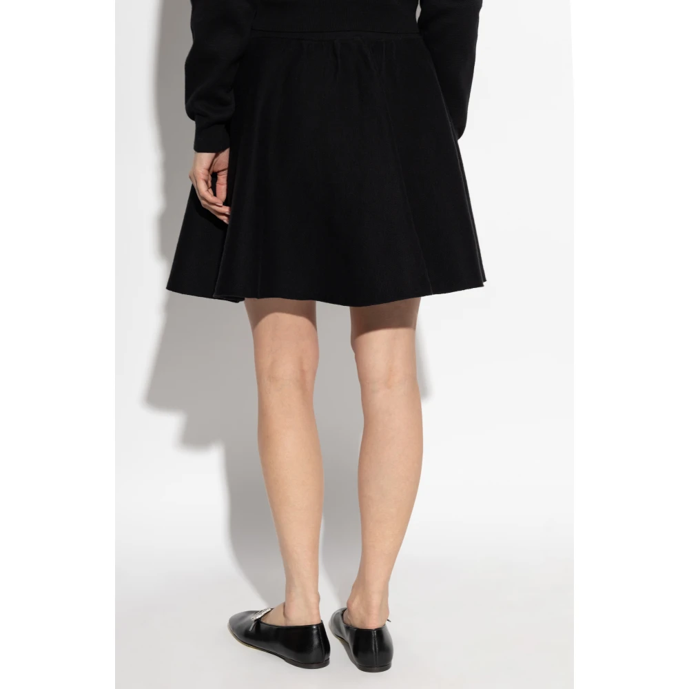 Rotate Birger Christensen Katoenen Rok Black Dames