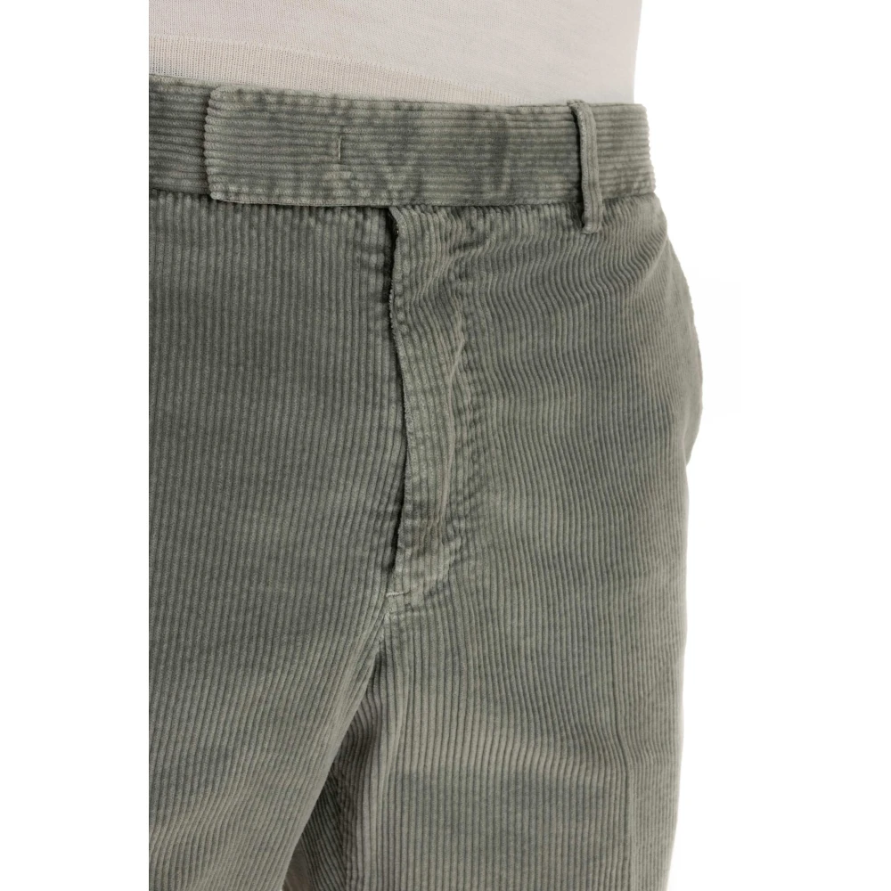 PT Torino Groene Corduroy Broek Rebel Fit Green Heren