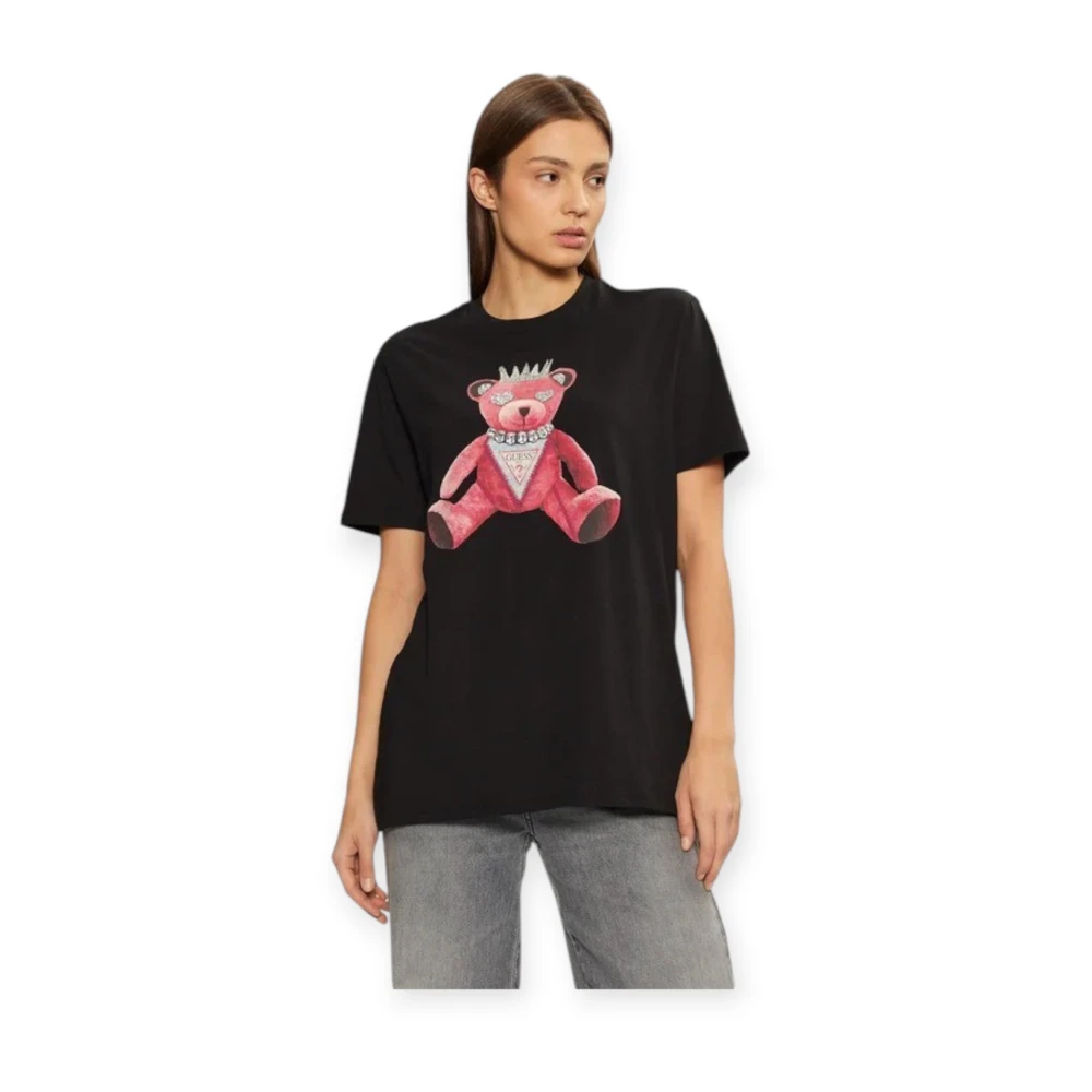 Guess Katoenen T-shirt Black Dames