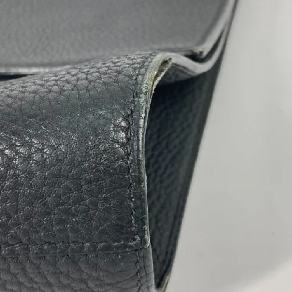 Hermès Vintage Pre-owned Leather briefcases Black Heren