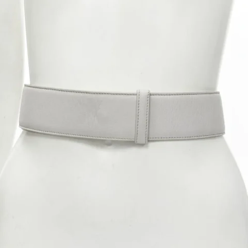 Jil Sander Pre-owned Leather belts Gray Dames