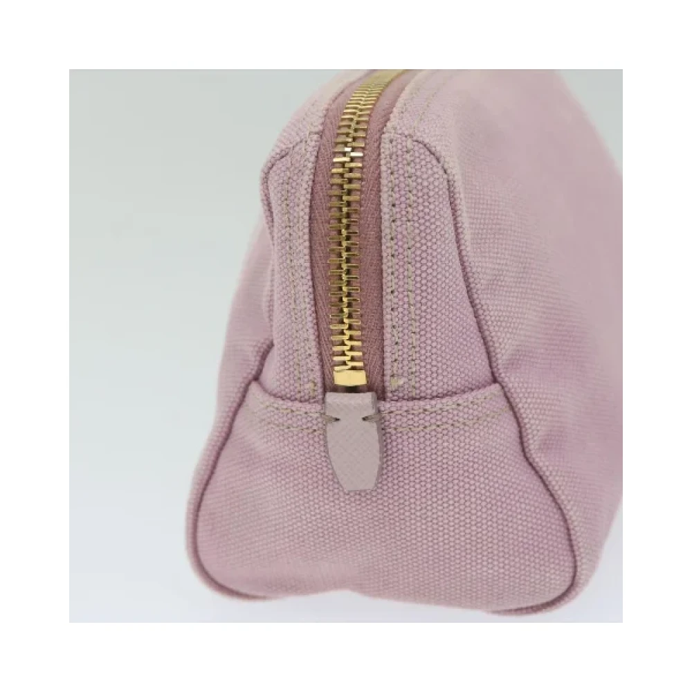 Prada Vintage Pre-owned Cotton prada-bags Pink Dames
