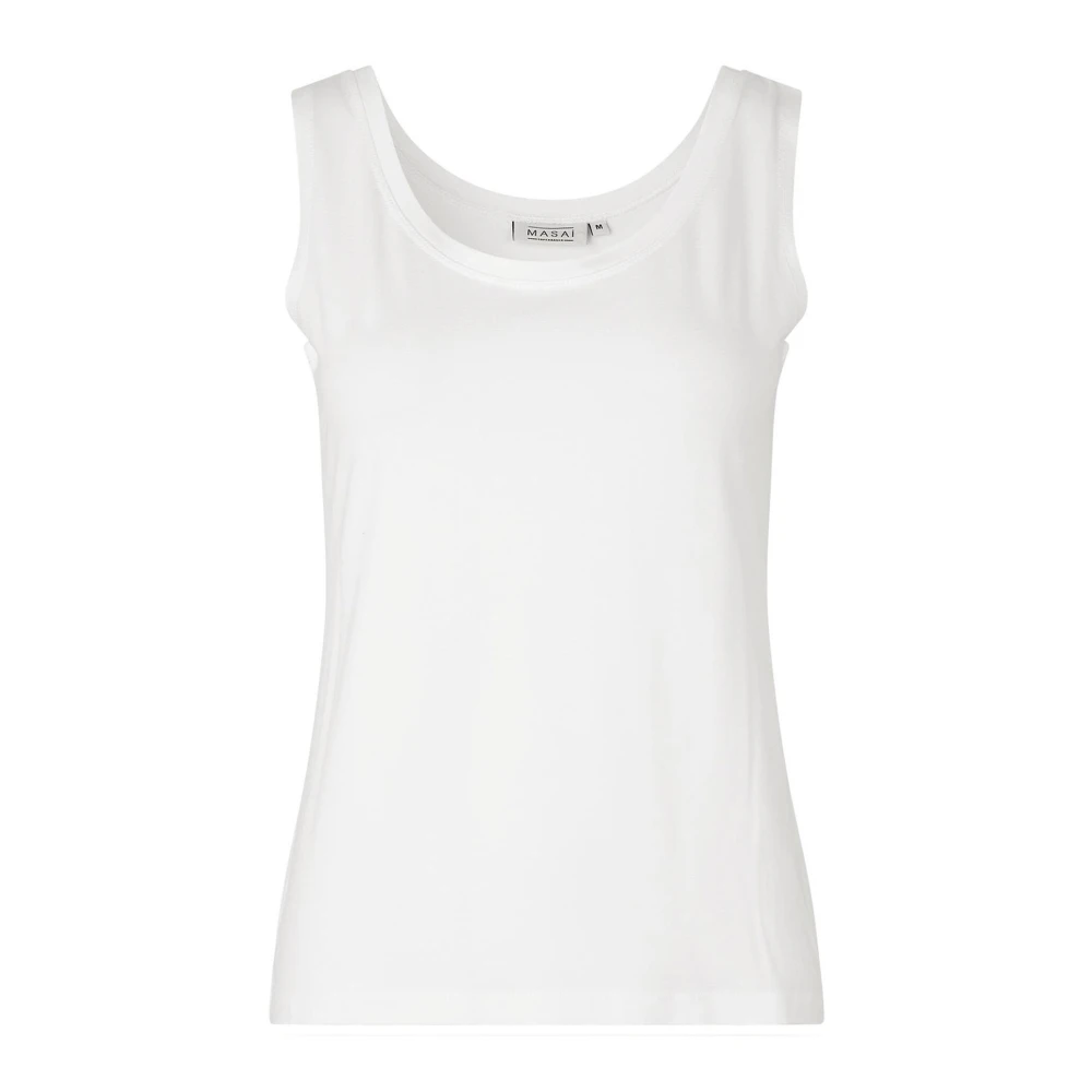 Masai Basis Top met Brede Schouderbanden White Dames