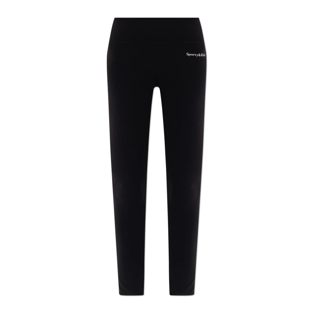 Sporty & Rich Leggings uit de Core-collectie Black Dames