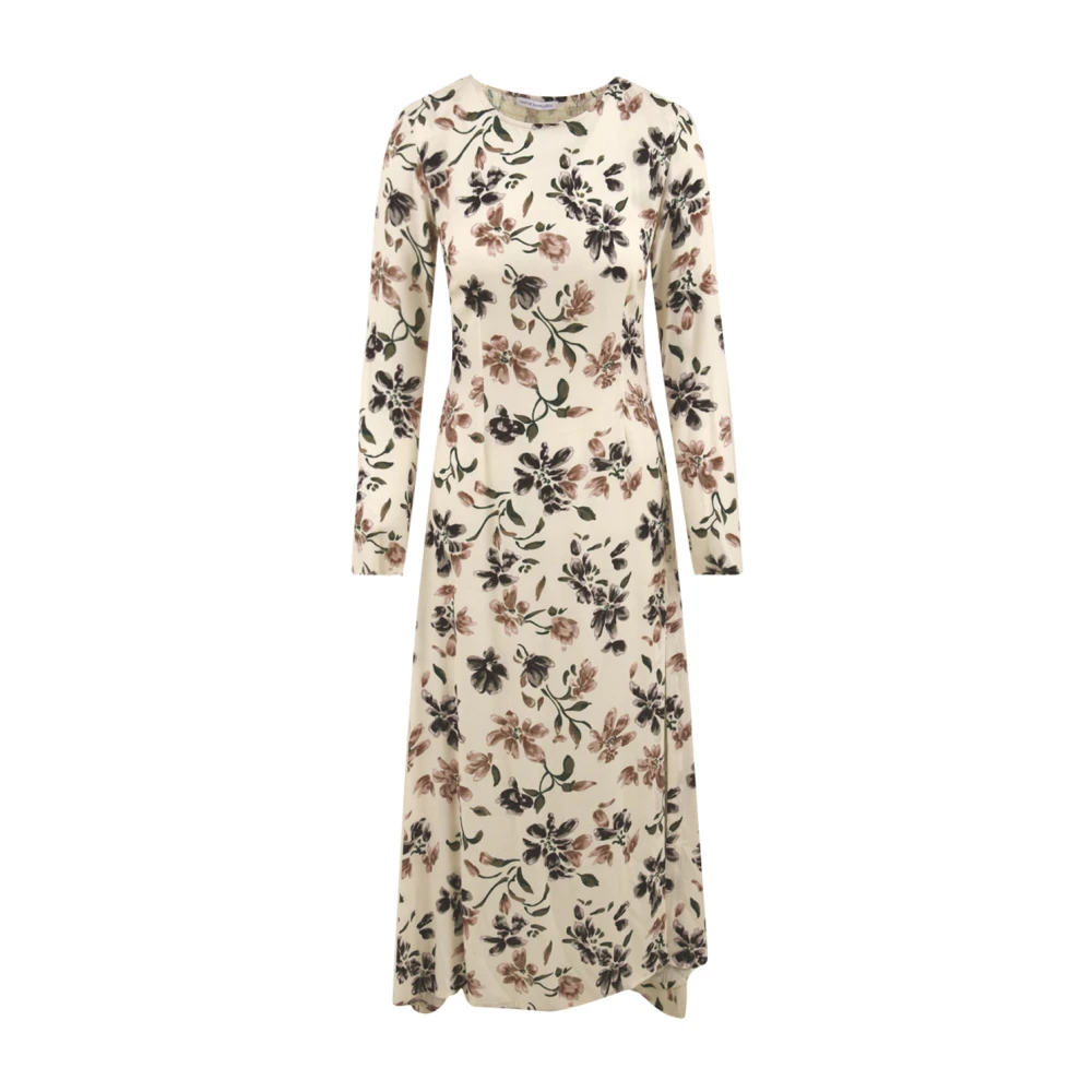 Mar De Margaritas Women's Multicolor Midi Dresses, L, Floral Summer Dress Lucilla Style