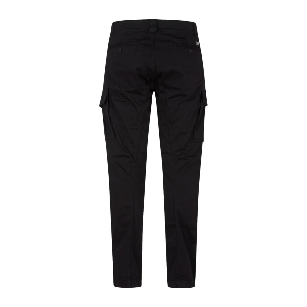 C.P. Company Vintage Zwarte Cargo Logo Broek Black Heren