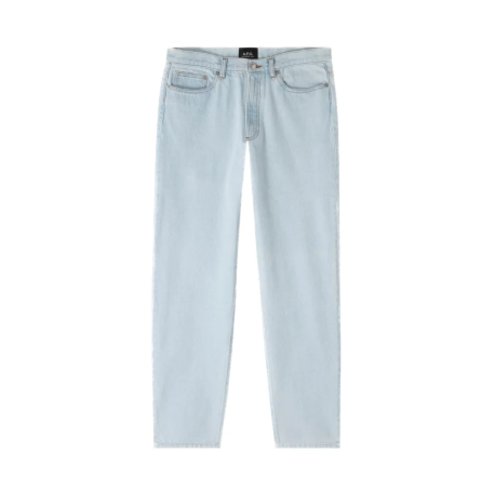 A.p.c. High-waisted blekta jeans Blue, Herr