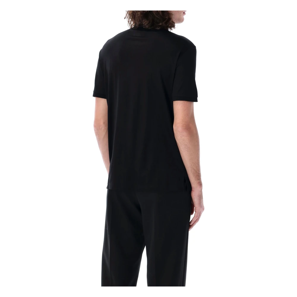 Emporio Armani Klassiek Poloshirt voor Mannen Black Heren